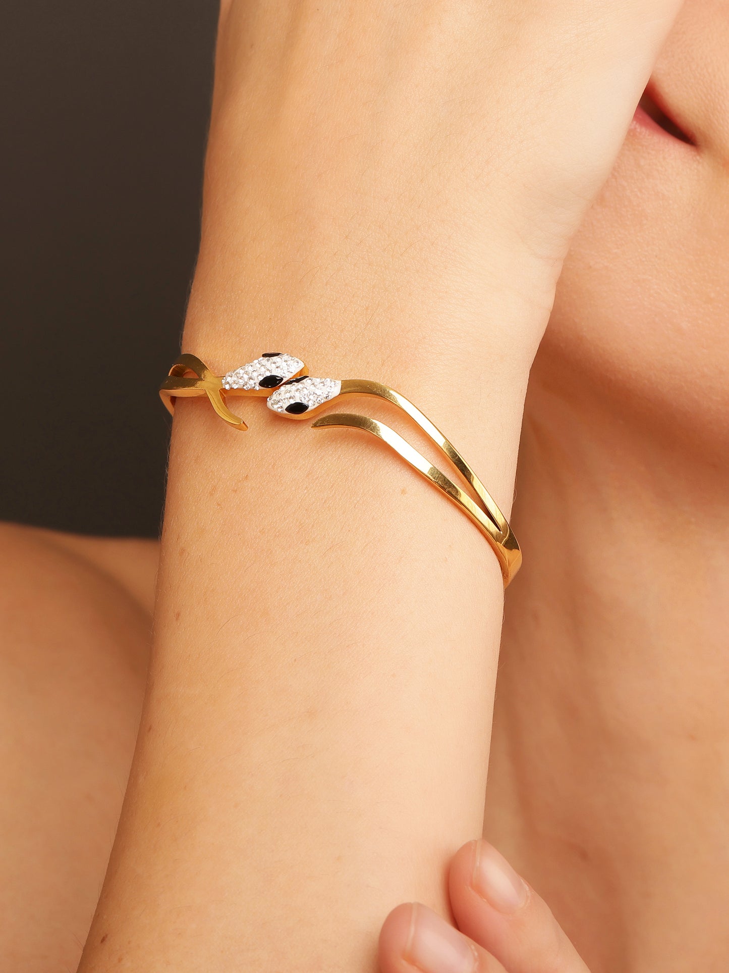 Serpent Elegance Cuff