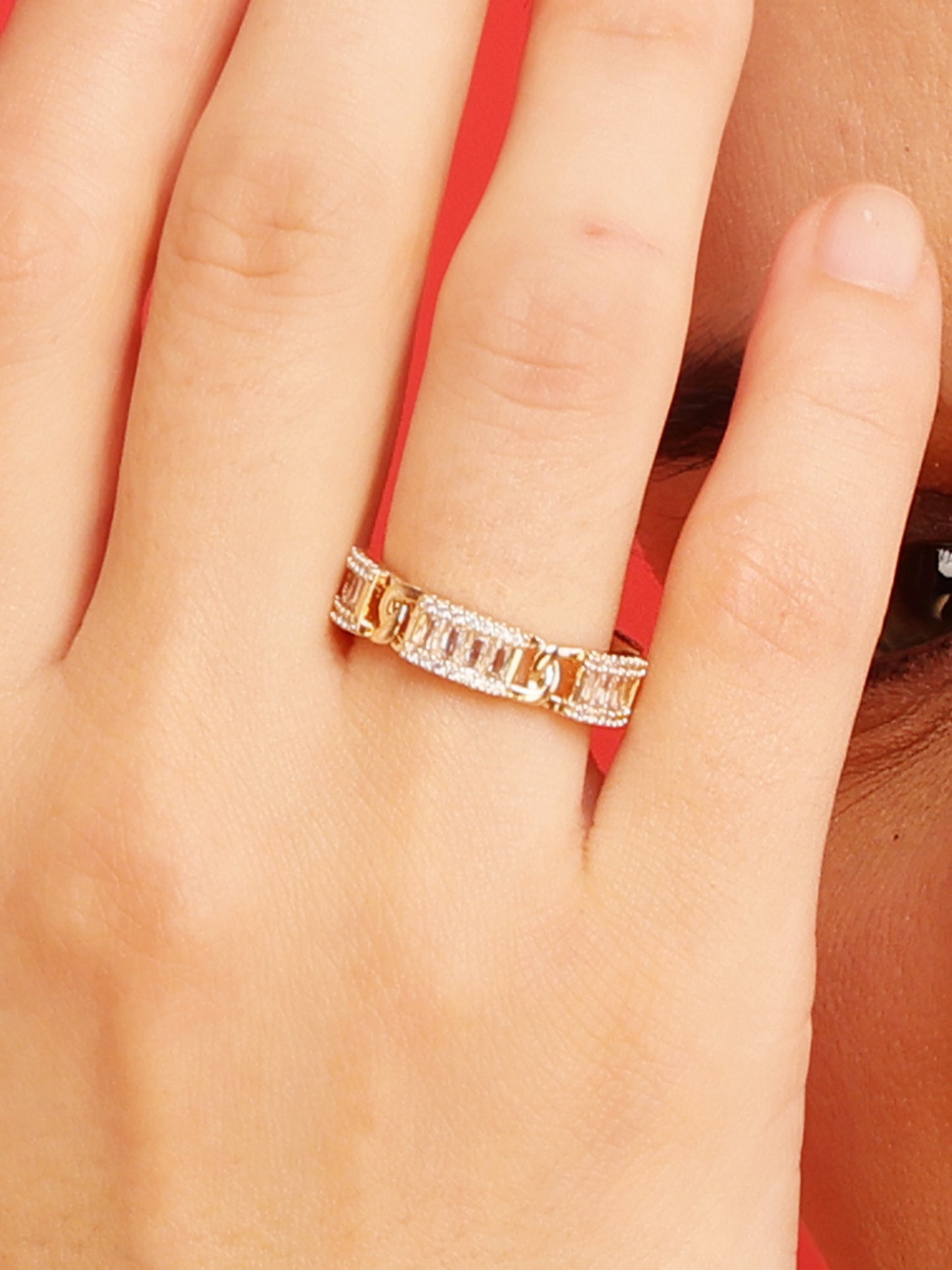 Golden Prism Ring