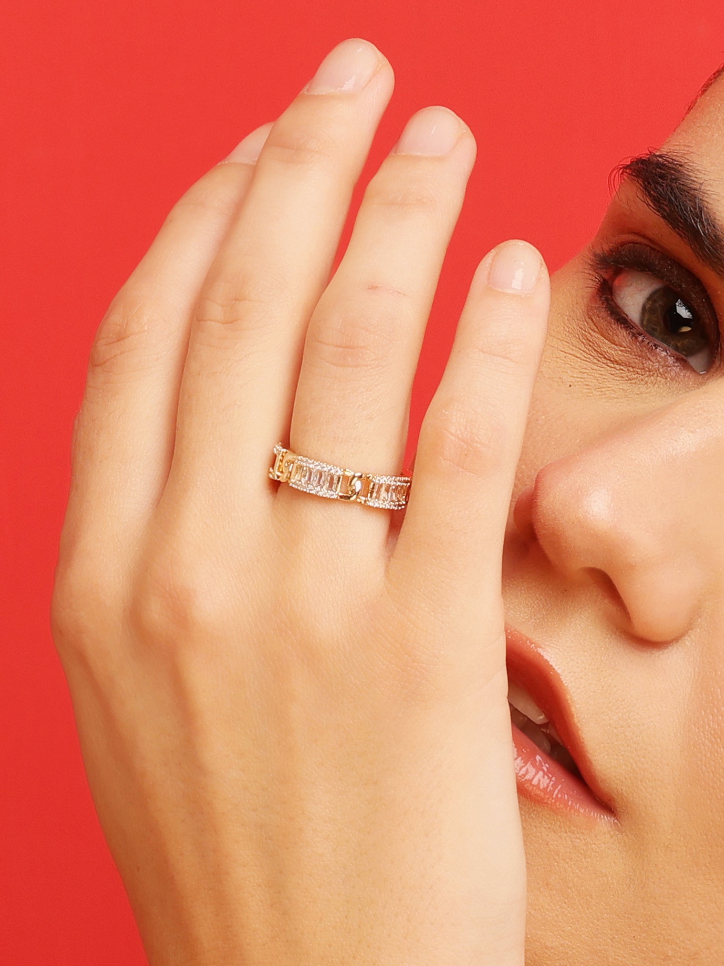 Golden Prism Ring