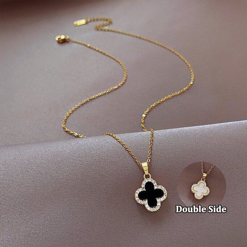 Reversible Clover Necklace